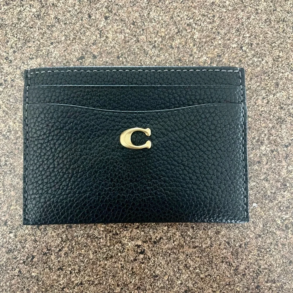Brand New  Coach Leather Card Holder - Picture 12 of 16